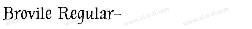 Brovile Regular字体转换